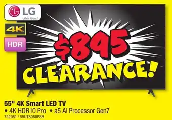 JB Hi-Fi 55" 4K Smart LED TV offer