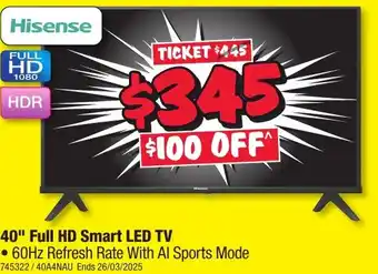 JB Hi-Fi 40" Full HD Smart LED TV offer