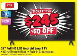 JB Hi-Fi 32" Full HD LED Android Smart TV offer