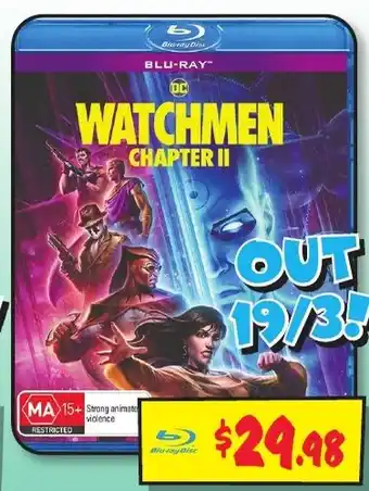 JB Hi-Fi WATCHMEN CHAPTER II offer