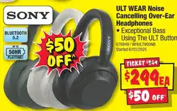 JB Hi-Fi ULT WEAR Noise Cancelling Over-Ear Headphones offer