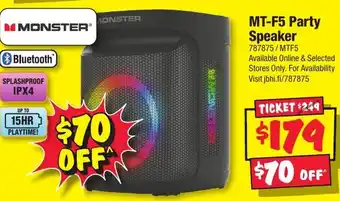 JB Hi-Fi MT-F5 Party Speaker offer