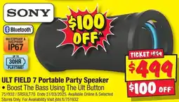 JB Hi-Fi ULT FIELD 7 Portable Party Speaker offer