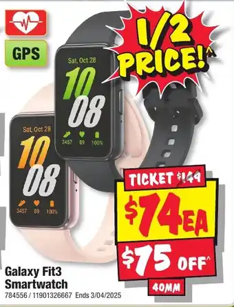 JB Hi-Fi Galaxy Fit3 Smartwatch offer