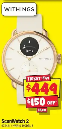 JB Hi-Fi ScanWatch 2 offer