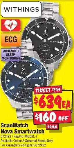 JB Hi-Fi ScanWatch Nova Smartwatch offer