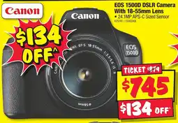 JB Hi-Fi EOS 1500D DSLR Camera With 18-55mm Lens offer