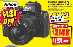 JB Hi-Fi Z50II With NIKKOR Z DX 18-140mm f/3.5-6.3 VR Kit offer