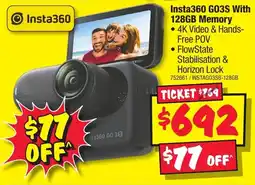 JB Hi-Fi Insta360 GO3S With 128GB Memory offer