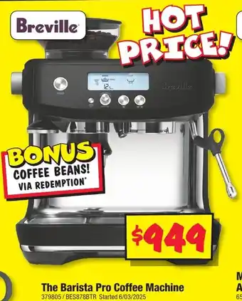 JB Hi-Fi The Barista Pro Coffee Machine offer