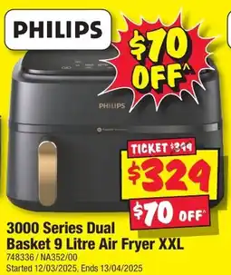 JB Hi-Fi 3000 Series Dual Basket Air Fryer XXL offer