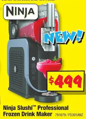 JB Hi-Fi Ninja Slushi Professional Frozen Drink Maker offer