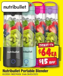 JB Hi-Fi Nutribullet Portable Blender offer