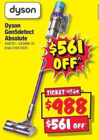 JB Hi-Fi Dyson Gen5detect Absolute offer