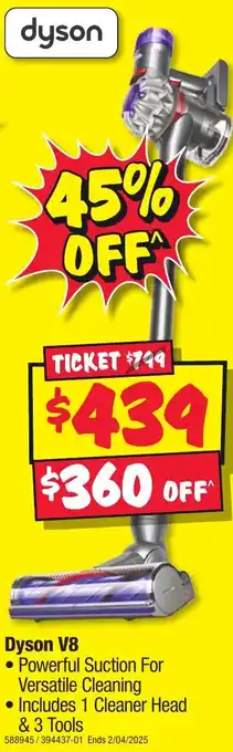 JB Hi-Fi Dyson V8 offer