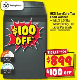 JB Hi-Fi EasyCare Top Load Washer offer