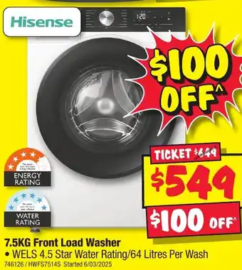 JB Hi-Fi Front Load Washer offer