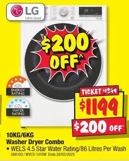 JB Hi-Fi Washer Dryer Combo offer