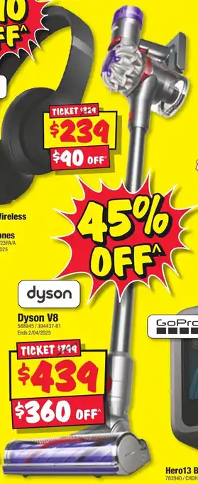 JB Hi-Fi Dyson V8 offer