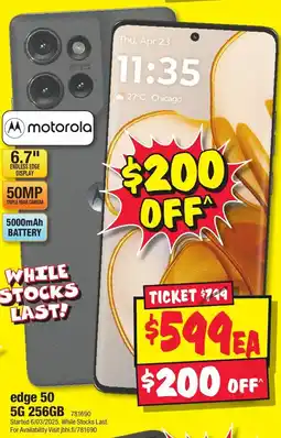 JB Hi-Fi edge 50 5G 256GB offer