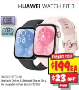 JB Hi-Fi HUAWEI WATCH FIT 3 offer