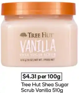 Woolworths Tree hut shea sugar scrub offer