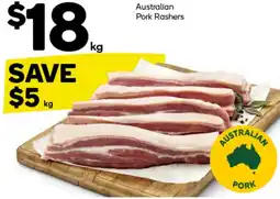 Woolworths Australian Pork Rashers offer