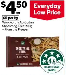 Woolworths Woolworths Australian Shoestring Fries offer