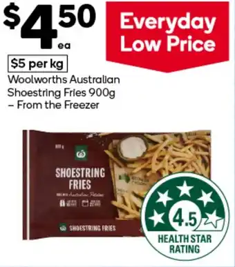 Woolworths Woolworths Australian Shoestring Fries offer