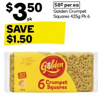 Woolworths Golden Crumpet Squares offer