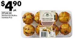 Woolworths Woolworths Muffins Varieties Pk 8 offer