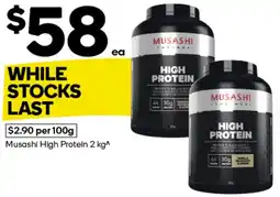 Woolworths Musashi High Protein offer