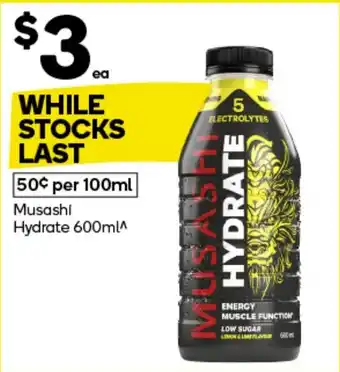 Woolworths Musashi Hydrate offer