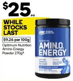 Woolworths Optimum Nutrition Amino Energy Powder offer