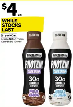 Woolworths Muscle Nation Protein Daily Shake offer