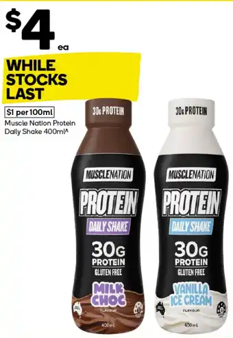 Woolworths Muscle Nation Protein Daily Shake offer