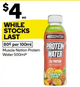 Woolworths Muscle Nation Protein Water offer