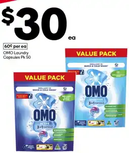 Woolworths OMO Laundry Capsules offer