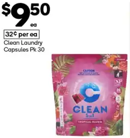 Woolworths Clean Laundry Capsules offer