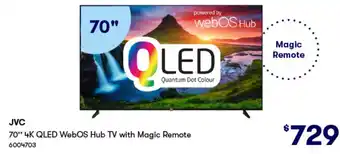 Woolworths 70" 4K QLED WebOS Hub TV with Magic Remote offer