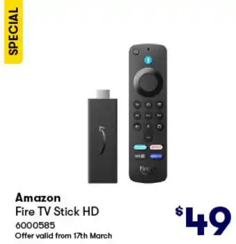 Woolworths Amazon Fire TV Stick HD offer