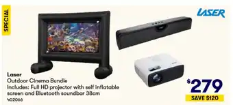 Woolworths Laser Outdoor Cinema Bundle offer