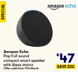 Woolworths Amazon Echo offer