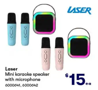 Woolworths Laser Mini karaoke speaker with microphone offer