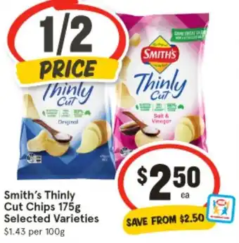 IGA SMITH'S Thinly Cut Chips offer