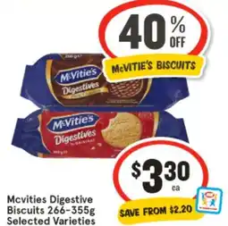 IGA Mcvities Digestive Biscuits  Selected Varieties offer