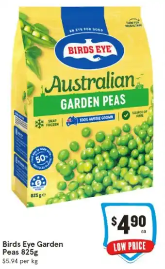 IGA Birds Eye Garden Peas  $5.94 per kg offer