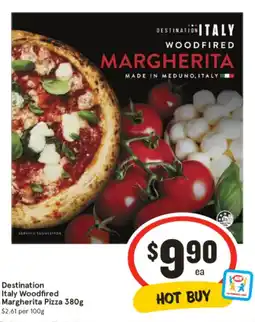 IGA Destination Italy Woodfired Margherita Pizza offer