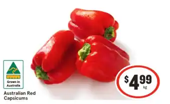 IGA Australian Red Capsicums offer