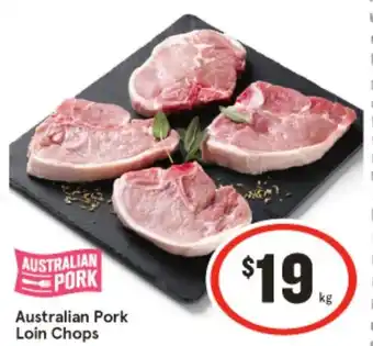 IGA Australian Pork Loin Chops offer